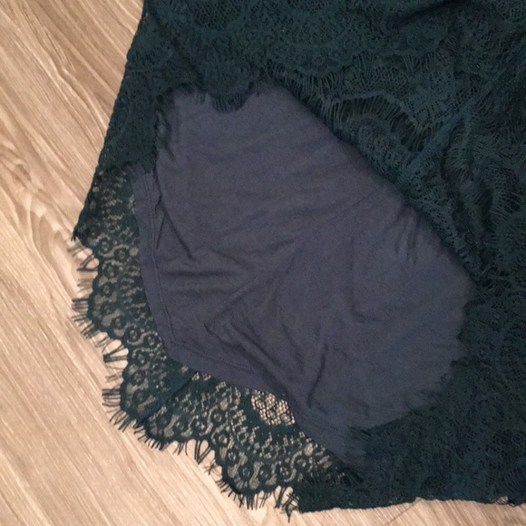 NWT Free People She’s got in green lace slip sizeL - Picture 7 of 8